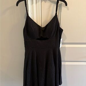 Elegant Black Cutout Dress